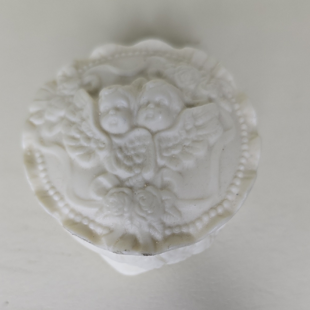 Vintage Cherubs Trinket Round Lidded Box